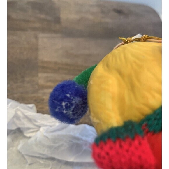 Vintage Giftco Animal Ceramic Bell Christmas Ornaments Set Cat Dog Bear Panda - Picture 14 of 14